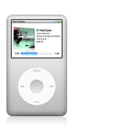 Apple iPod classic 120 GB Silver (6th Generation) (Discontinued by Manufacturer)