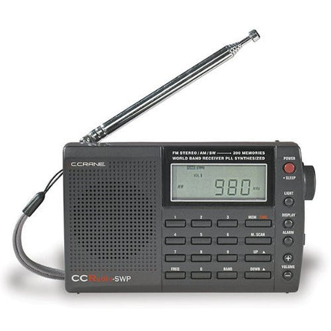 C Crane CC SW Pocket AM/FM Shortwave Pocket & Travel Radio SWP